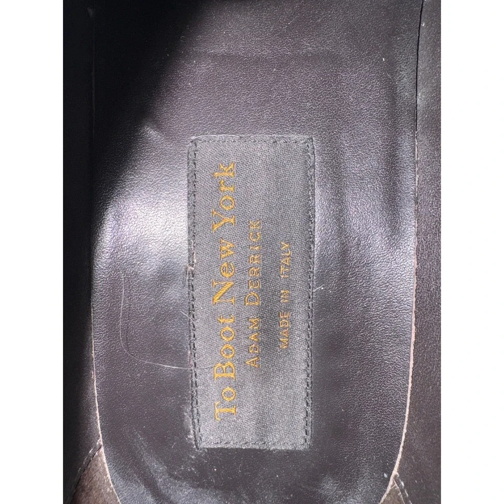 To Boot New York Adam Derrick Black Leather Brogue Cap Toe Oxfords 10.5 2848